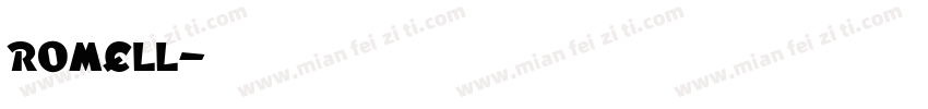 romell字体转换