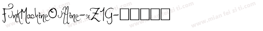 FunkMachineOutline-zZ1G字体转换