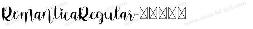 RomanticaRegular字体转换