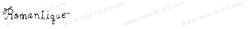 Romantique字体转换