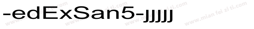 -edExSan5字体转换