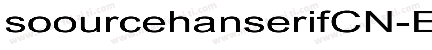 soourcehanserifCN-Ex字体转换