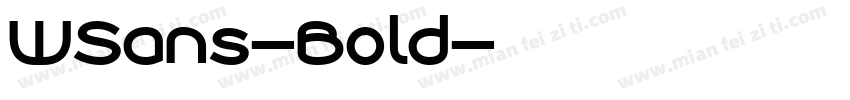 WSans-Bold字体转换