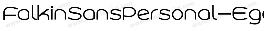 FalkinSansPersonal-Egoe字体转换