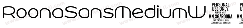 RoonaSansMediumW01-I字体转换