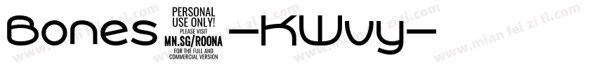 Bones2-KWvy字体转换