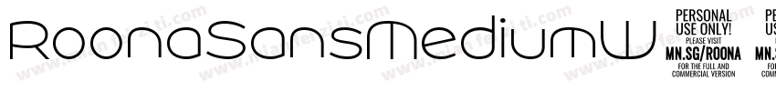 RoonaSansMediumW01-I字体转换