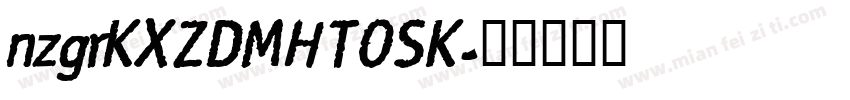 nzgrKXZDMHTOSK字体转换