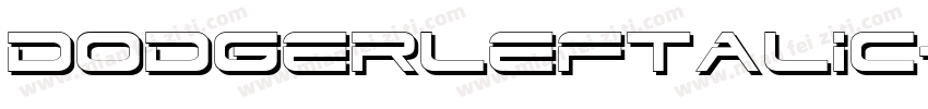 DodgerLeftalic-xE1r字体转换