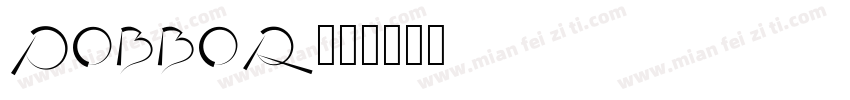 POBBOR字体转换