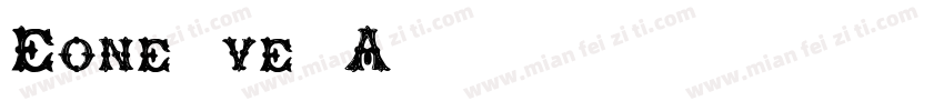 Eone-ve0A字体转换