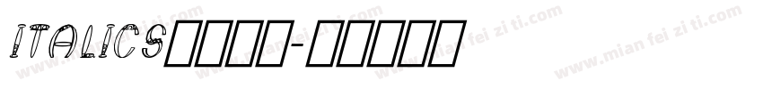 ITALICS字体下载字体转换