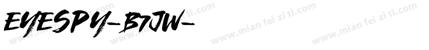 EyeSpy-B7jw字体转换