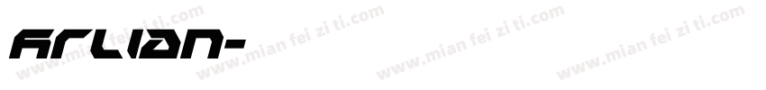 Arlian字体转换