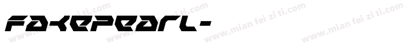 fakepearl字体转换