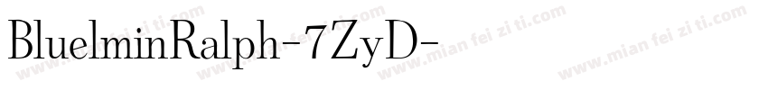 BluelminRalph-7ZyD字体转换