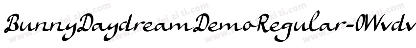 BunnyDaydreamDemoRegular-0Wvdv字体转换