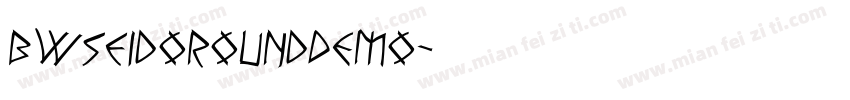 BwseidoRoundDEMO字体转换