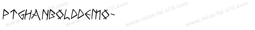 PTGHANBOLDDEMO字体转换