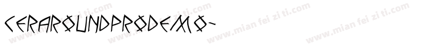 ceraroundprodemo字体转换