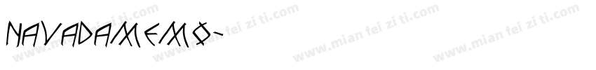 navadamemo字体转换