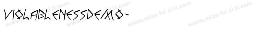 violablenessdemo字体转换