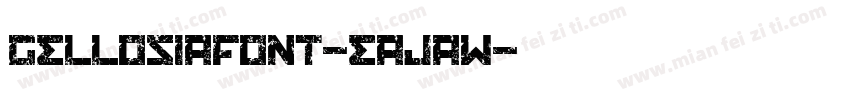 GellosiaFont-EaJaW字体转换