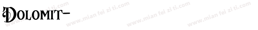 Dolomit字体转换