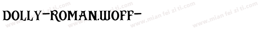 dolly-roman.woff字体转换