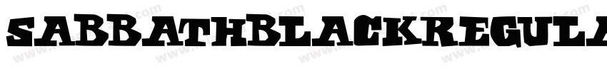 SabbathBlackRegular字体转换