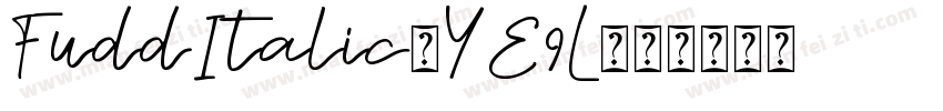 FuddItalic-YE9L字体转换