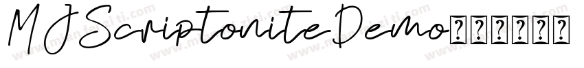 MJScriptoniteDemo字体转换