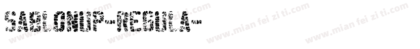 SablonUp-Regula字体转换