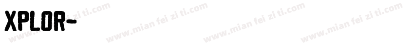 xplor字体转换