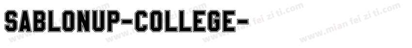 SablonUp-College字体转换