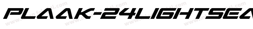 Plaak-24LightSemiCon字体转换
