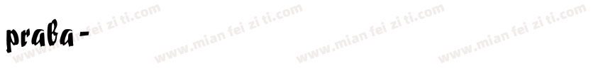 praba字体转换