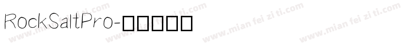RockSaltPro字体转换