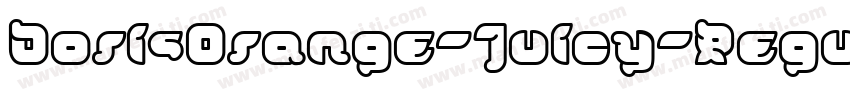 DorisOrange-Juicy-Regular字体转换