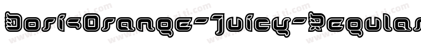 DorisOrange-Juicy-Regular字体转换