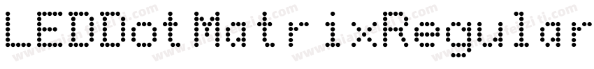 LEDDotMatrixRegular字体转换