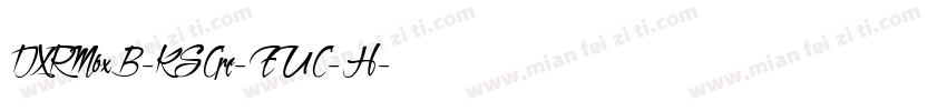 DXRMbxB-KSCpc-EUC-H字体转换