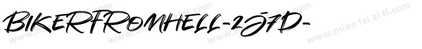 Bikerfromhell-2j7d字体转换