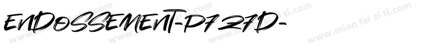 Endossement-p7Z7d字体转换