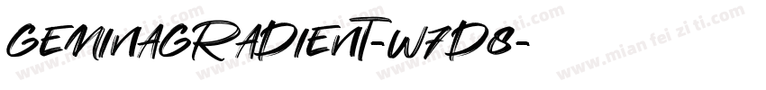 GeminaGradient-w7D8字体转换