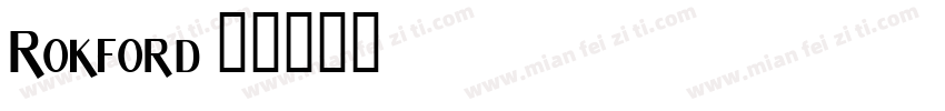 Rokford字体转换