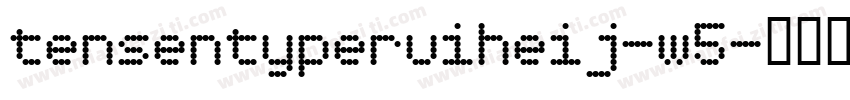tensentyperuiheij-w5字体转换