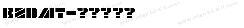BZDMT字体转换