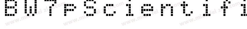 BW7pScientificConden字体转换