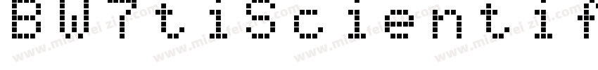 BW7tiScientificHalf字体转换